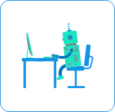 Data entry bots icons