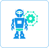 System integration bots icon