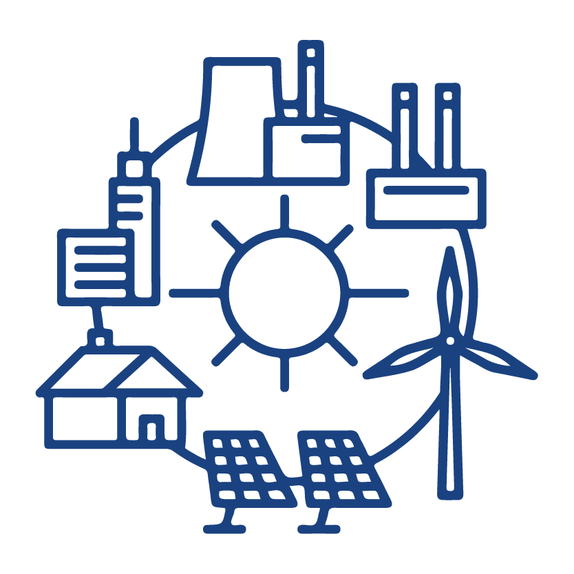 Smart grid solutions icon